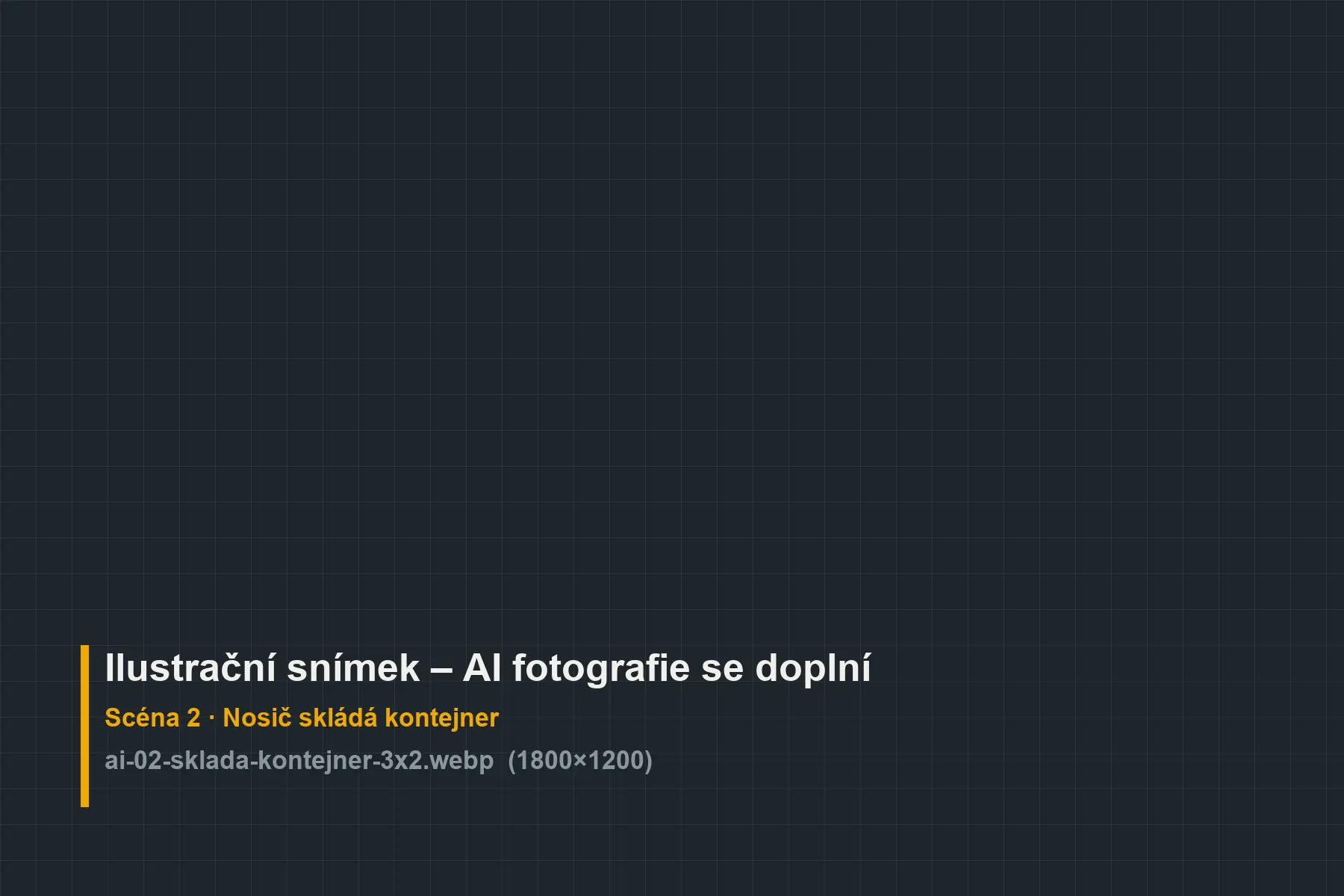 Hákový nosič skládá prázdný kontejner na dvůr
